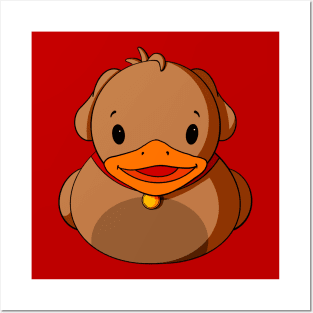 Brown Dog Rubber Duck Posters and Art